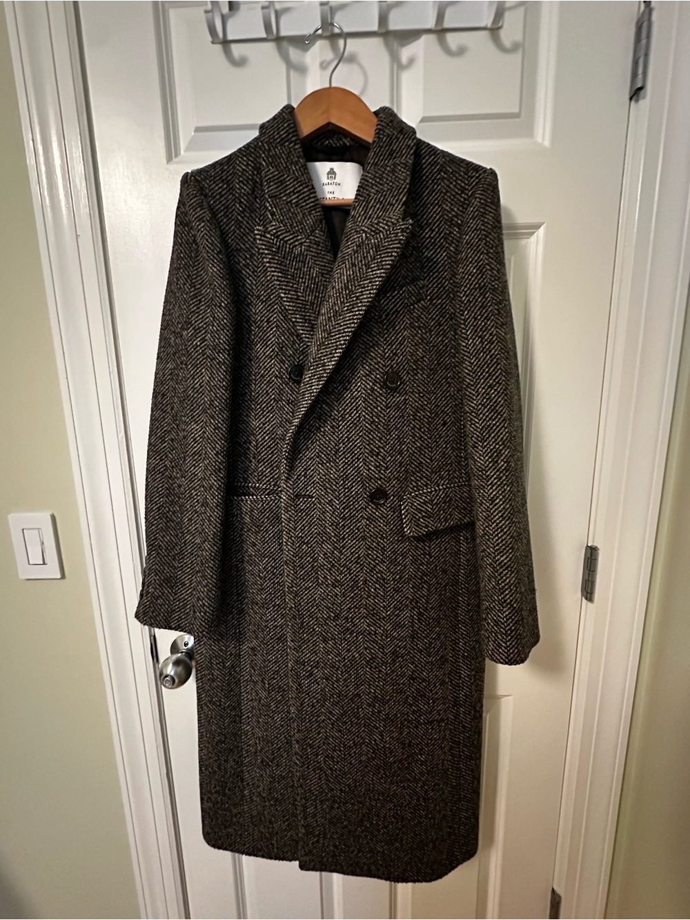 Babaton The Constant Coat - Double Breasted Herringbone Trench